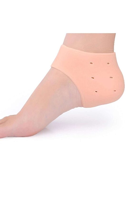 Silikon Esnek Topuk Bakım Çorabı Koruyucu Topuk Gömleği Tabanlık