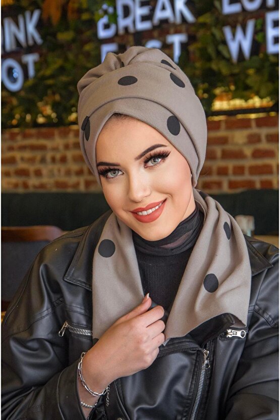 Vizon Puan Desen Atkılı Bone