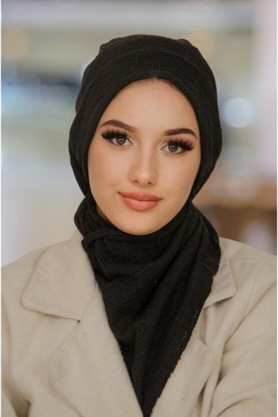 Siyah Triko Tesettür Bere Ve Etol Takım