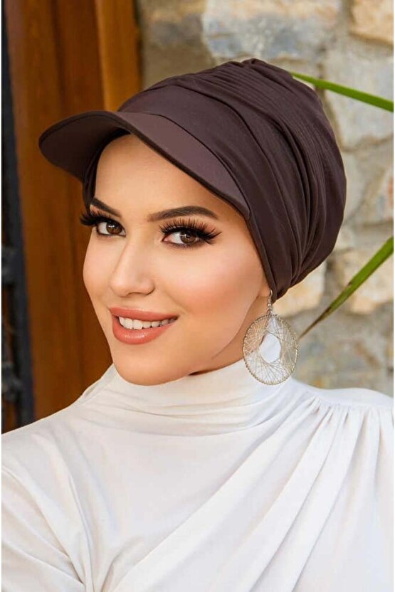 Kahverengi Havuz & Deniz Şapkası  Mayo Üstüne Kullanılabilir