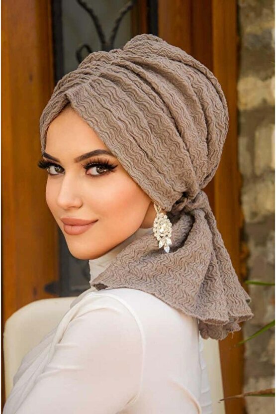 Taş Rengi Tokalı Bone