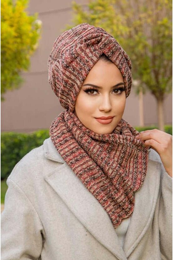 Taba Triko Kışlık Burgu Bone Ve Etol Takım