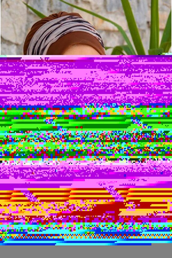 Karamel Zebra Fularlı Bone