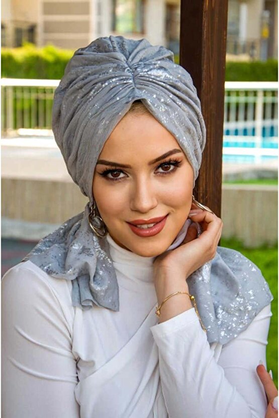 Gümüş Varaklı Tokalı Bone