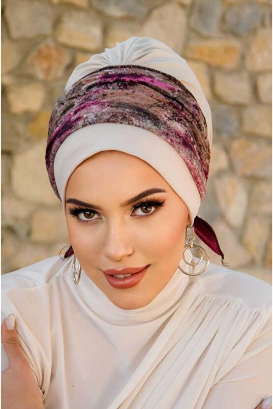 Kemik Mürdüm Batik Desen Bantlı Bone