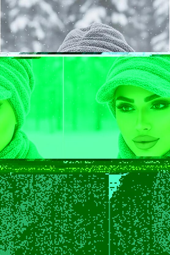 Gri Kürk Şapka ve Etol Takım