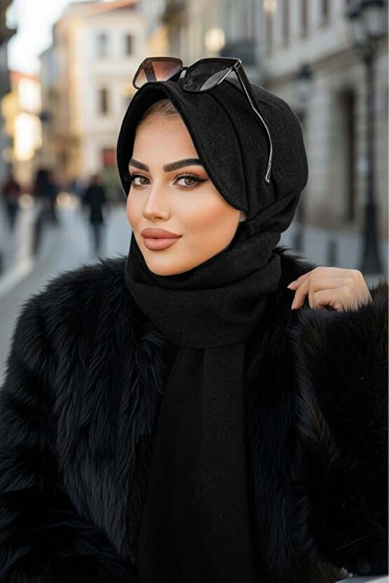 Siyah Atkılı Şapka - 30300