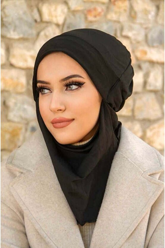 Siyah Yumoş Maskeli Bere