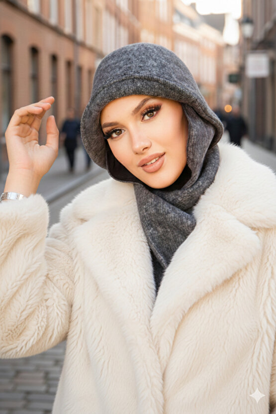 Füme Atkılı Vintage Şapka