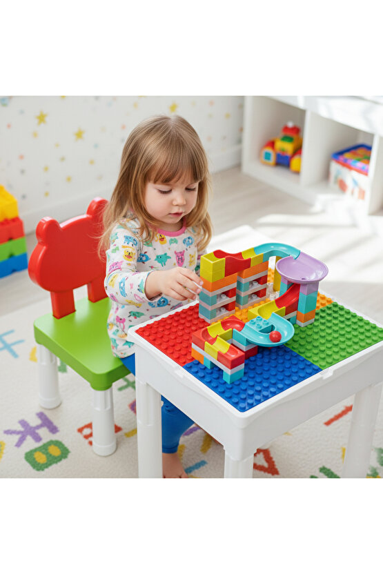 Multi Aktivite Seti 62 Parça Bloklu Legoduplo Uyumlu