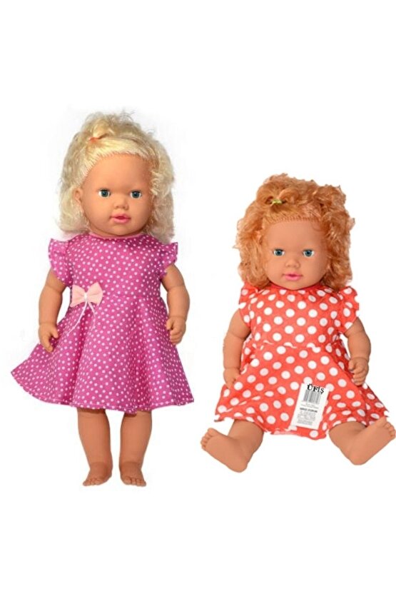 Gamze Türkçe Konuşan Gözleri Kapanan (Gövde Hariç) Kız Et Bebek 60 Cm Karışık Elbise