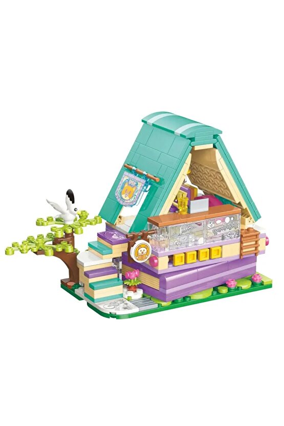 Mikro Blok Calico Cat Comic House Kedi Çizgi Roman Dükkanı 324 Parça - Lego Setleri - Keeppley Mini