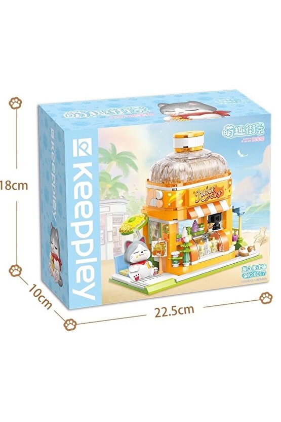 Mikro Blok Meyve Suyu Dükkanı 315 Parça - Lego Setleri - Keeppley Mini Lego - Keeppley Lego - Mikro