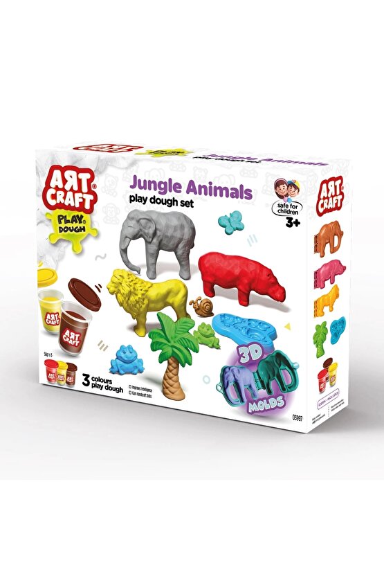 Orman Hayvanları Oyun Hamur Seti 168 Gr. - Oyun Hamuru Seti - Hamur Setleri - Hamur Kalıpları - Doğa