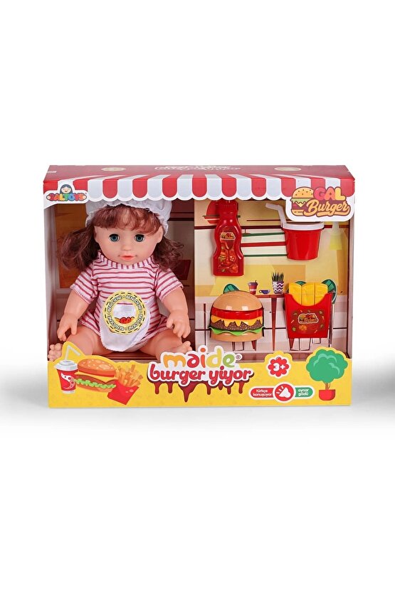 Maide Burger Yiyor - Türkçe Konuşan Maide Et Bebek - Konuşan Bebek - Maide Bebek - Maide Burger Bebe