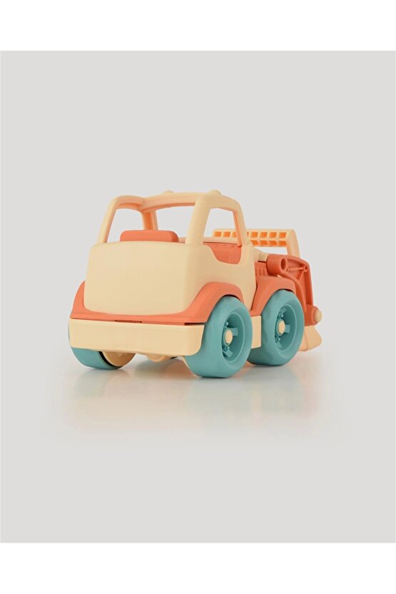 Lüx Bej Minik Kepçe - Plastik Kepçe - Kırılmaz Oyuncak - Kırılmaz Kepçe Dozer - Kepçe Dozer Setleri