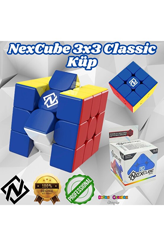 Orijinal NexCube 3x3 Classic Küp (Küçük Paket) - Nexcube Speed Cube - NexCube Classic 3x3 Zeka Küpü