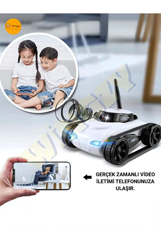 2.4GHz, Kameralı, Mini, Spy, Robot Araç, Android ve iOS Telefonlardan Kontrol Edilebilir