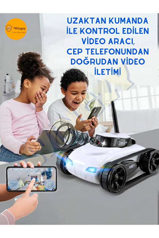 2.4GHz, Kameralı, Mini, Spy, Robot Araç, Android ve iOS Telefonlardan Kontrol Edilebilir