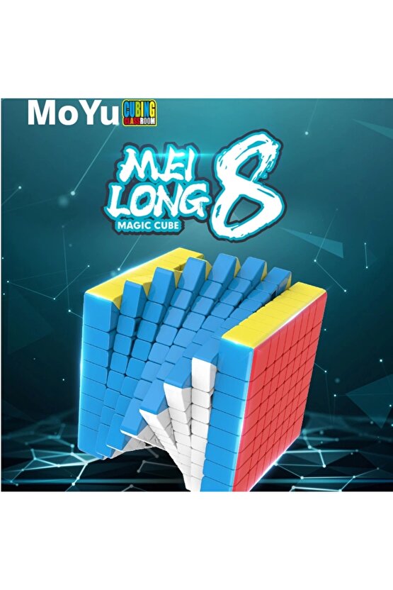 Orijinal MoYu Meilong 8x8 Küp - Moyu Speed Cube - Moyu 8x8 Zeka Küpü - Zeka Küpü - Rubik Küp
