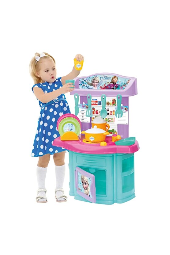 Frozen Şef Mutfak Seti - Mutfak Setleri - Ev Oyuncak Setleri - Frozen Mutfak - Karlar Ülkesi Mutfak