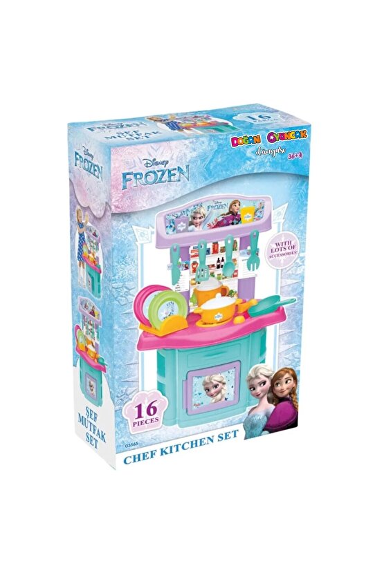 Frozen Şef Mutfak Seti - Mutfak Setleri - Ev Oyuncak Setleri - Frozen Mutfak - Karlar Ülkesi Mutfak