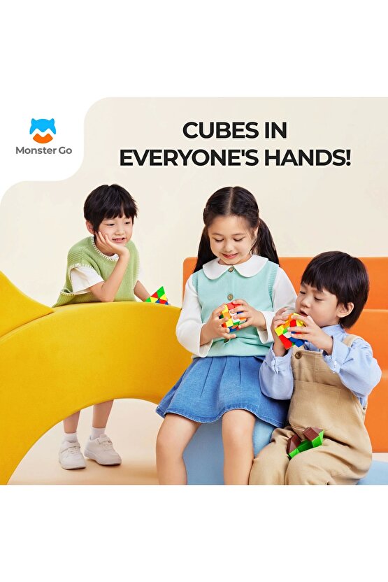 Akıllı GAN Monster Go Standard 3x3 Manyetik Küp - Zeka Küpü - Akıllı Küp - Yapay Zekalı Küp - Akıllı