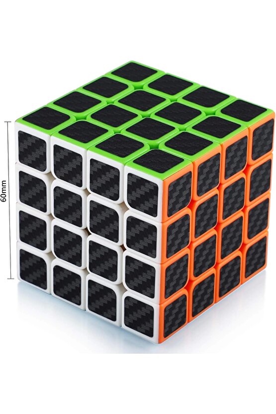 Orijinal MoYu Fiber Karbon 4x4 Küp - Moyu Speed Cube - Moyu Fiber Karbon 4x4 Zeka Küpü - Zeka Küpü -