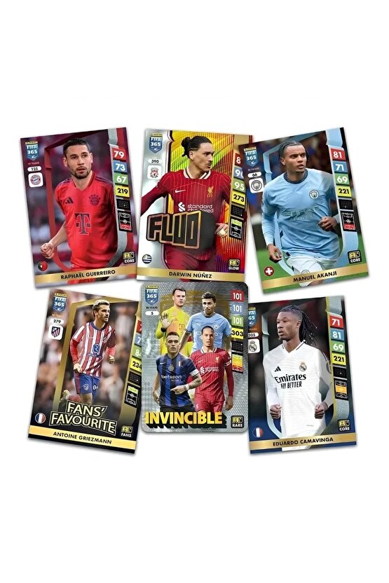 Panini FIFA 365 Adrenalyn XL 2025 Oyuncu Kartı - Futbolcu Kartları - Trading Oyuncu Kartı - 15 Paket