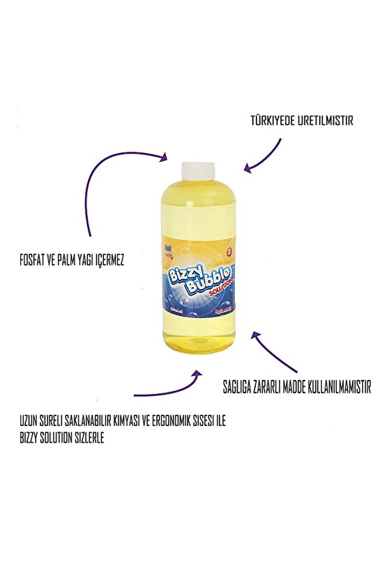 Köpük Tabancası Likiti - Baloncuk Tabancası - Köpüklü Silah - Baloncuk Oyunu - Yedek Baloncuk