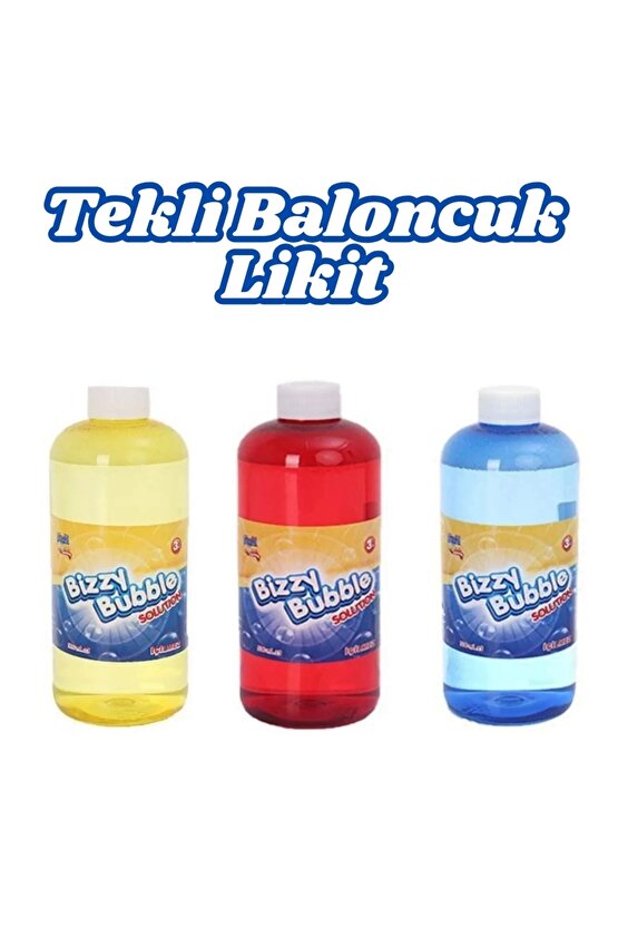 Köpük Tabancası Likiti - Baloncuk Tabancası - Köpüklü Silah - Baloncuk Oyunu - Yedek Baloncuk