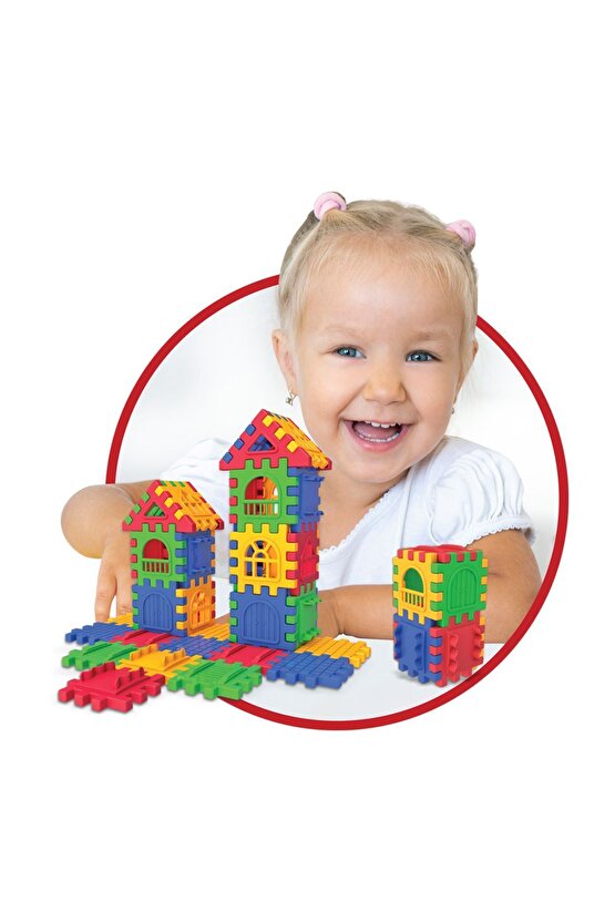 Puzzle City 64 Parça - Lego Oyuncaklar - Yapı Oyuncakları - Puzzle City Oyuncak