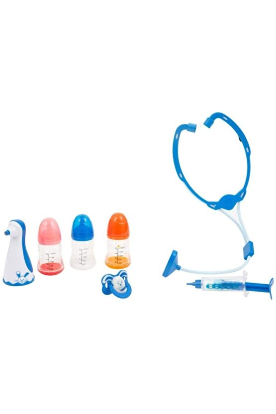 Çok Hastayım | 42 cm Hasta Et Bebek + Doktor Aksesuar Seti | Yanakları Kızaran Bebek
