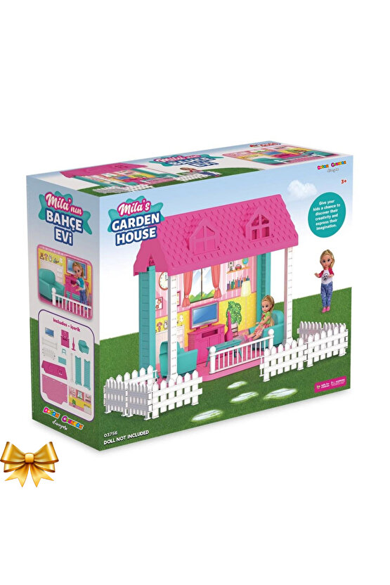 Milanın Bahçe Evi - Ev Oyuncak - Milanın Bahçe Ev Seti - Barbie Ev Seti - Rüya Evi - Oyun Evi