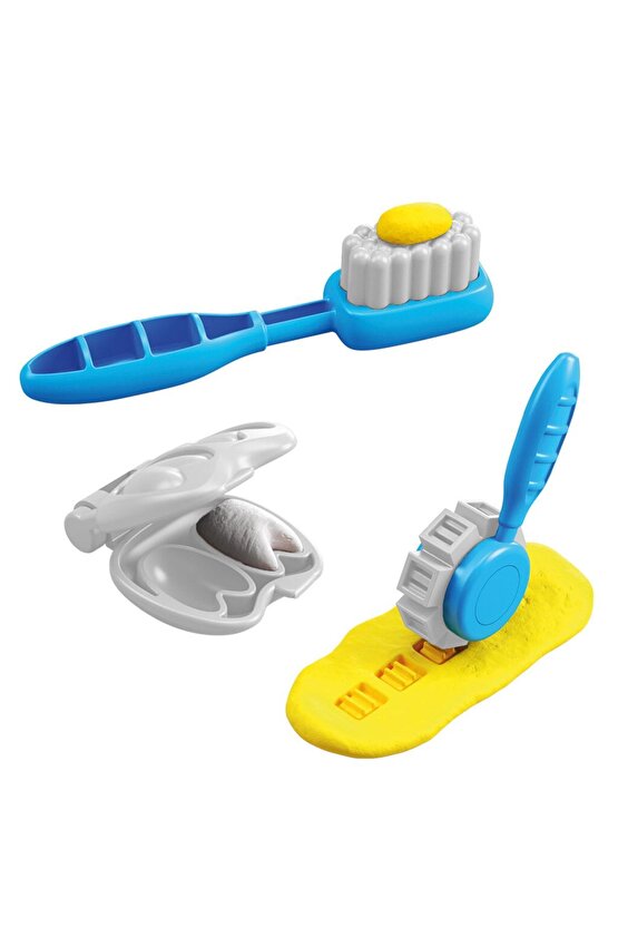 Dinozor Dişçi Oyun Hamur Seti - Oyun Hamuru Seti - Hamur Setleri - Hamur Kalıpları