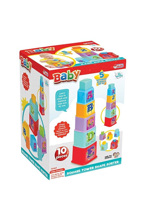 Kare Kule Bultak - Bebek Oyuncakları - Eğitici Oyuncaklar - Bebek Ürünleri