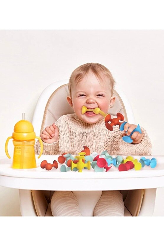 Vakum Molekül 50 Parça Yapı Taşları Fidget Duyusal Eğitici Oyuncak Lego - Vakumlu Lego - Molekül