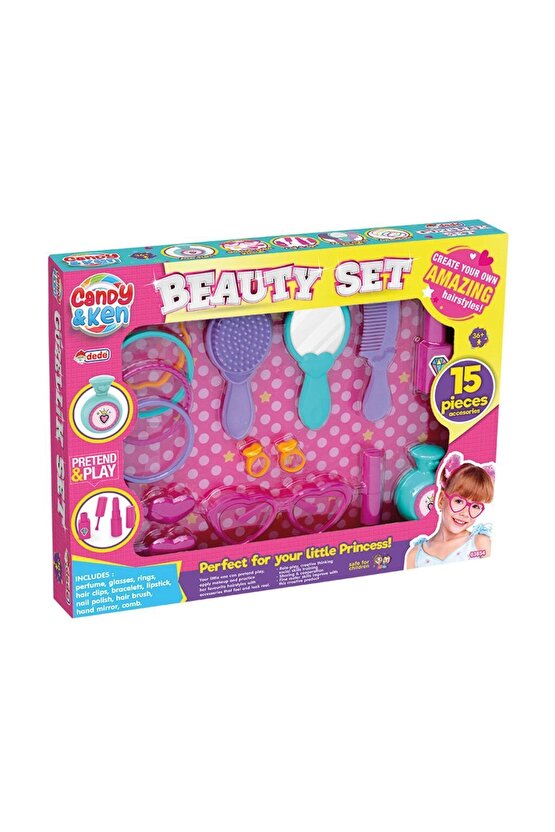Candy & Ken Kutulu Güzellik Seti - Güzellik Setleri - Kuaför Oyuncak Seti