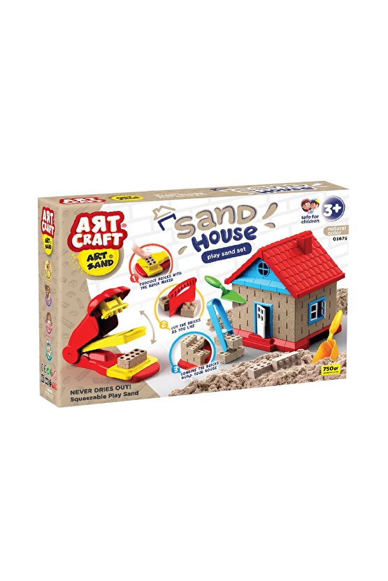 Dede Art Craft Kinetik Kum Oyun Seti 13 Parça - Sand House
