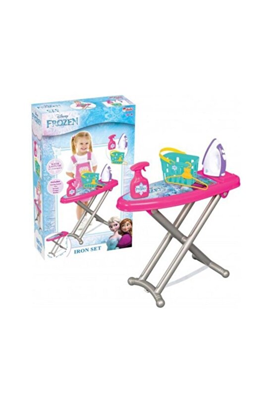 Frozen Oyuncak Temizlik Arabası ve Karlar Ülkesi Oyuncak Ütü Masası Eğitici Oyuncak Set Depomiks