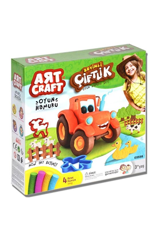 Art Craft Sevimli Çiftlik Oyun Hamuru Seti 200 Gr.