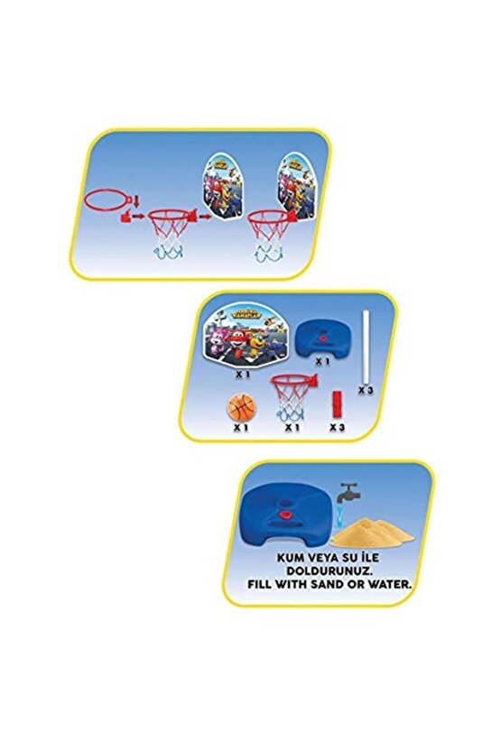 Harika Kanatlar Ayaklı Basketbol Potası 3 Boy Ayarlanabilir