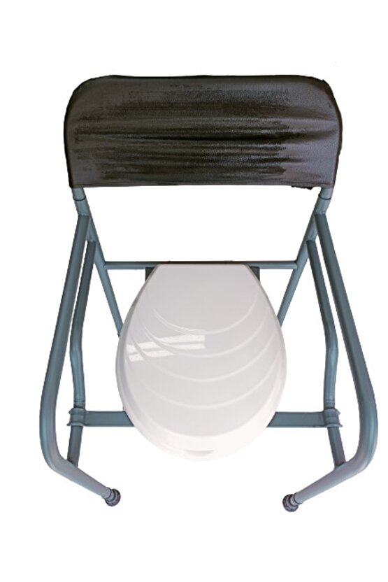 Seyyar Katlanabilir Boy Ayarlı Hasta Klozeti Kapaklı