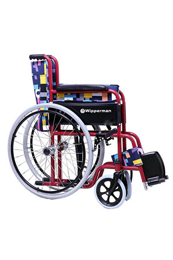 ÖN VE ARKA TEKERLERİ DOLGU TEKER OLAN ÇOCUK TEKERLEKLİ SANDALYE