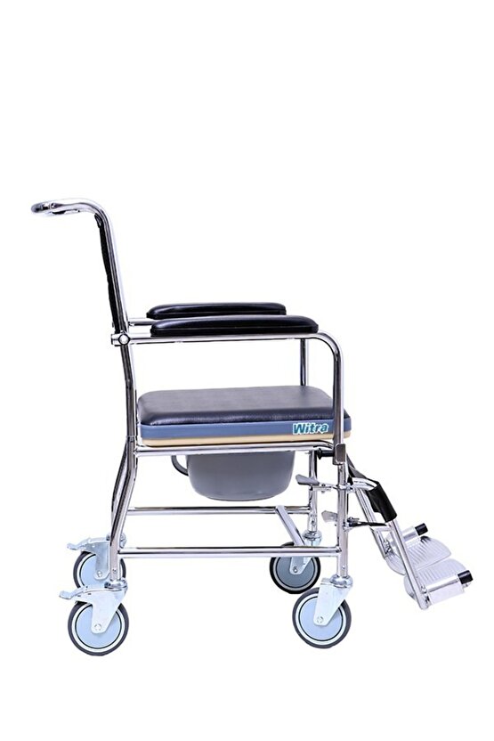 Banyo Sandalyesi Tuvalet Sandalyesi Klozetli Tekerlekli Sandalye Ev Içi Kullanılabilir