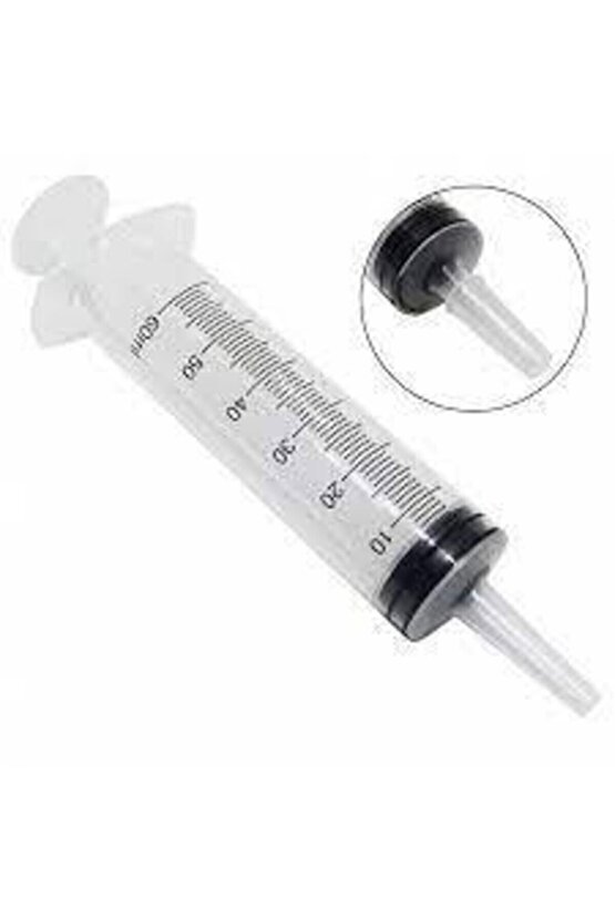 25 Adet 50 Cc Çam Uçlu Beslenme Enjektörü