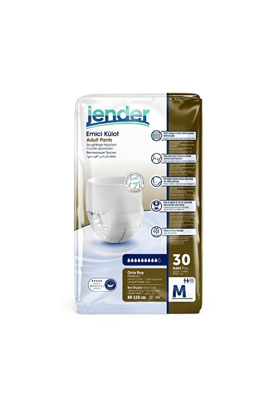 Emici Külot Yetişkin Bezi Medium 30x2 60 Adet