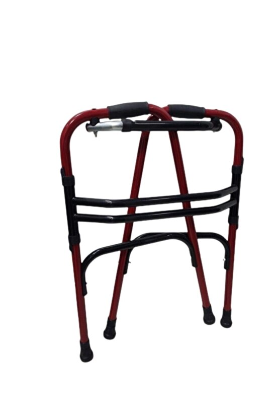 Medikal Hareketli Katlanabilir Alüminyum Kırmızı Wolker