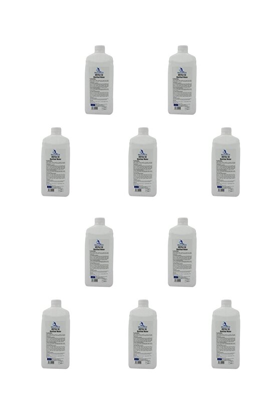 Distile Su Saf Su 1000 ml 1 Lt 10lu Paket Serhat0268