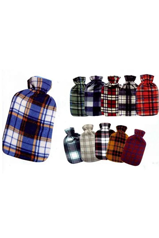 33x19 Cm 2 Lt Polar Kılıflı Termofor Sıcak Su Torbası Karın Ağrısı Bel Ayak Isıtıcı 1 ADET